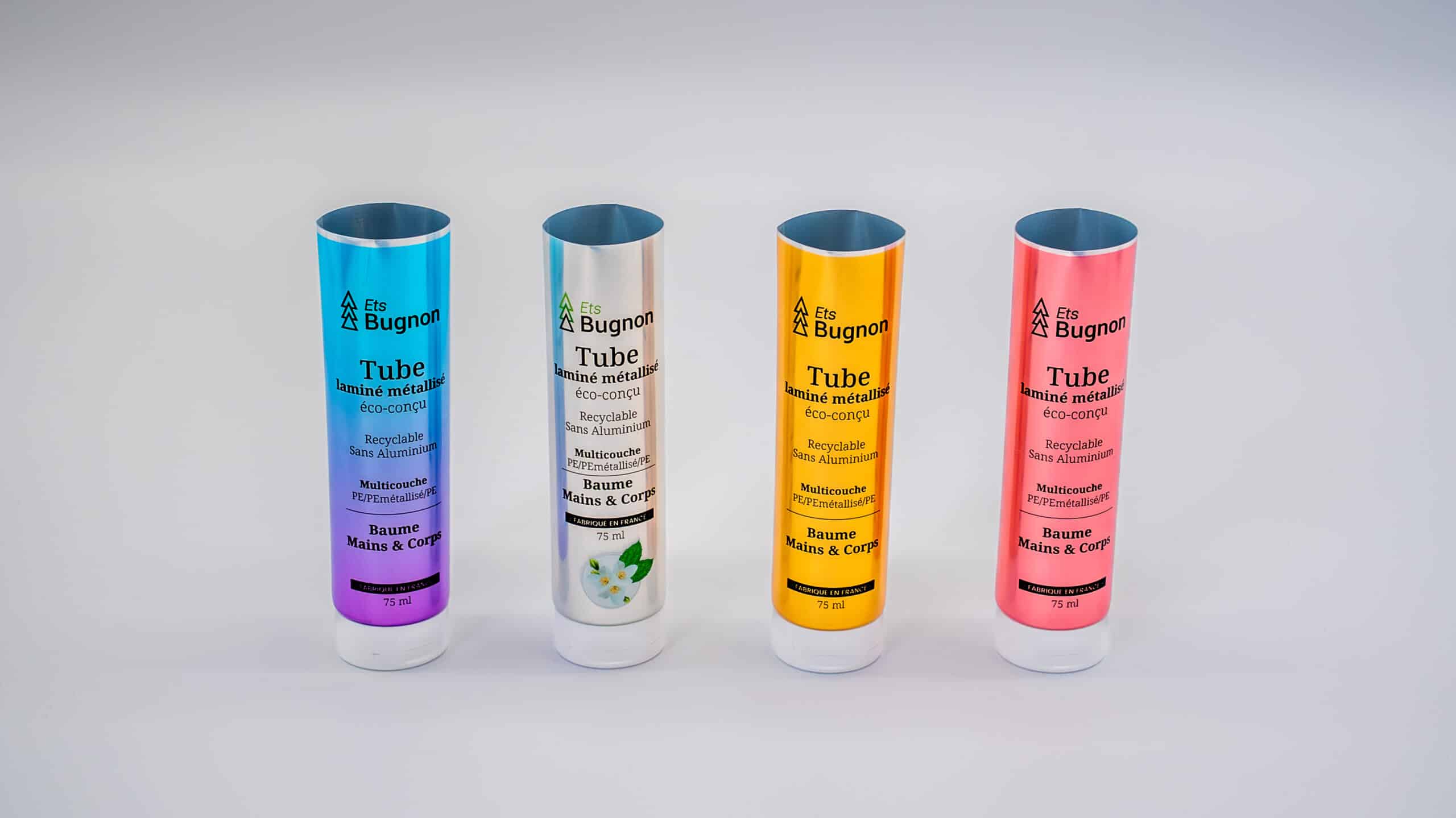 Fabricant emballage cosmétique France, ligne de production de tubes ETS Bugnon en Haute-Savoie
